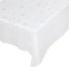 Tischdecke Lace Vinyl Häkelspitze Blumen Weiß Robust Produktbild-Vorschau 1