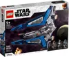 The image shows the box of a LEGO Star Wars Mandalorian Starfighter building toy set against a dark, starry background. Podgląd zdjęcia produktu