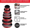 Tefal Ingenio L1529402, Gemischtes Set, Rot, Aluminium, Produktbild-Vorschau 2