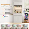 Armoire de cuisine Merax avec éclairage LED, armoire haute Voir les images du produit 9