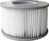 A cylindrical filter with white pleated paper and gray plastic top and bottom rims, isolated on a white background. Náhľad obrázku produktu