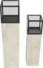 2x Windlichtsäule "Modern Shabby" aus Holz, Metall & Glas, Produktbild-Vorschau 2