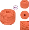 vidaXL Corde de travail orange 10 mm 25 m Polypropylène - Voir les images du produit 1