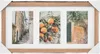 A triple photo frame with images of a European street, oranges on a tree, and an olive tree against a stone building. Anteprima dell’immagine prodotto