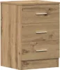 vidaXL Noční stolek Artisan dub 38x35x55 cm materiál na Náhled obrázku produktu 2