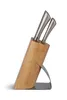 Küchenmesser Messerset mit m Messerhalter aus Holz 6 teilig Produktbild-Vorschau 2