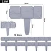JOIEYOU Bordure de pelouse en plastique 2,5M Bordure de Voir les images du produit 2