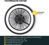 MeLiTec Deckenleuchte mit Ventilator, Deckenlampe mit Produktbild-Vorschau 9