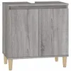 ZMH Waschbeckenunterschrank Grau Sonoma 58x33x60 cm Produktbild-Vorschau 2
