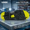 Uvex Fußschutz Halbschuh 8543/8 S1 Gr.44 PUR-Sohle W11 Anteprima dell’immagine prodotto 11