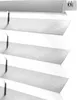 A close-up view of white pleated blinds. Produktbild-Vorschau