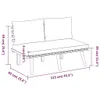 set da giardino da 8 pezzi con cuscini in legno massiccio Anteprima dell’immagine prodotto 26