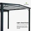 Blumfeldt Pantheon Solid Sky Expand altán 3x6 m - hliníkový Náhled obrázku produktu 4
