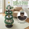 COSTWAY 179cm Kratzbaum Weihnachten, Katzenbaum mit 3 Produktbild-Vorschau 5
