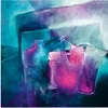 ARTland Wandbild Alu für Innen & Outdoor Türkis und Magenta Produktbild-Vorschau 2
