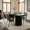 Esszimmerset GUARDA mit Tisch und 4 Stühlen, Schwarz & Grau Produktbild-Vorschau 1