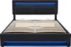 Letto imbottito 140 x 200 cm, con connessione USB, con Anteprima dell’immagine prodotto 9