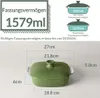 DOWAN Keramická zapékací mísa s poklicí 1579 ml - Hluboká Náhled obrázku produktu 2