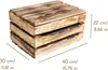 Creative Deco Klein Holzkiste mit Deckel | 40x30x22 cm | Produktbild-Vorschau 6