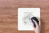 MuchoWow® Mauspad Mousepad Retro - Globus - Schwarz - Weiß Produktbild-Vorschau 3