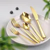 Goldenes Besteck Set 6 Personen aus Edelstahl 30-teilig Produktbild-Vorschau 4