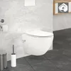LuxeBath Spülrandloses Wand Hänge WC kurz 49cm, Weiß, aus Produktbild-Vorschau 1