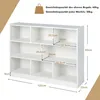 GOPLUS Bücherregal mit 8 Fächern, 3-stufiges Würfelregal, Produktbild-Vorschau 6