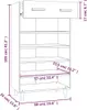 vidaXL Szafka na buty czarna 60x35x105 cm materiał Podgląd zdjęcia produktu 7