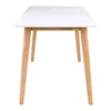 Esstisch >Vojens< in Weiss, MDF - 70x75x120cm (BxHxT) Produktbild-Vorschau 4