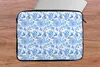 MuchoWow® Laptop Hülle 14 ZollBlumen - Muster - Blau Produktbild-Vorschau 5