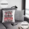 Trendation - Feuerwehr Spruch Geschenk Deko-Kissen mit Produktbild-Vorschau 2