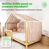 Himmel für Hausbett aus Musselin - Länge 320, 360 oder 420 Produktbild-Vorschau 4