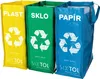 Sixtol Sort Easy 3 Set de sacs à déchets triés Slim, 18 x Voir les images du produit 1