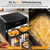 Heißluftfritteuse XXL doppel Airfryer 2600W / 9L (2x 4,5L Produktbild-Vorschau 4