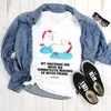 Mr. & Mrs. Panda Größe L T-Shirt Einhorn Sekt - Weiß - Produktbild-Vorschau 2
