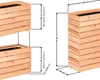 Balkon - Hochbeet Lärche MODULO - 120x30x75 cm Produktbild-Vorschau 2