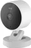 A white security camera with a black faceplate is shown on a white base. Anteprima dell’immagine prodotto