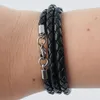 Lederkette geflochten Leder-Band Halskette mit Anhänger Produktbild-Vorschau 4