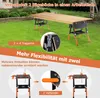 COSTWAY 2v1 skladací pracovný stôl, pracovný stôl s 8 Náhľad obrázku produktu 6