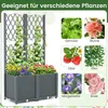 Pflanzkasten mit Rankgitter, selbstbewässernd, 80 x 40 x Produktbild-Vorschau 5