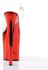 FLAMINGO-808 Damen Sandale von Pleaser, Transparent Rot , Produktbild-Vorschau 6