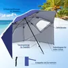 Ombrellone da spiaggia Jayseuw Ombrellone 210 cm Protezione Anteprima dell’immagine prodotto 5