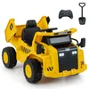 GOPLUS 12V Muldenkipper für Kinder, Caterpillar Elektroauto Produktbild-Vorschau 1