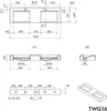 Wandwaschbecken Doppelwaschbecken TWG16 - Mineralguss, matt Produktbild-Vorschau 5