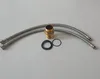 Plumbing parts laid out on a white surface. Produktbild-Vorschau