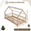 Crazy Pine Hausbett 200x90 cm – Montessori Kinderbett aus Produktbild-Vorschau 3