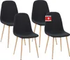 Esszimmerstühle 4er Set FANO schwarz - Komfortabler Produktbild-Vorschau 1
