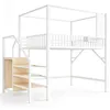Letto a castello 140x200 cm con appendiabiti, letto a Anteprima dell’immagine prodotto 6