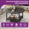 YITAHOME Runder Couchtisch, 2-stöckig mit Stauraum, Produktbild-Vorschau 3