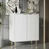 Sideboard Weiß 75Bx40Tx90H (3 Einlegeböden, 6 Fächer) mit 2 Produktbild-Vorschau 10